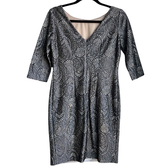 Eliza J Floral shift metallic dress - Picture 2 of 12
